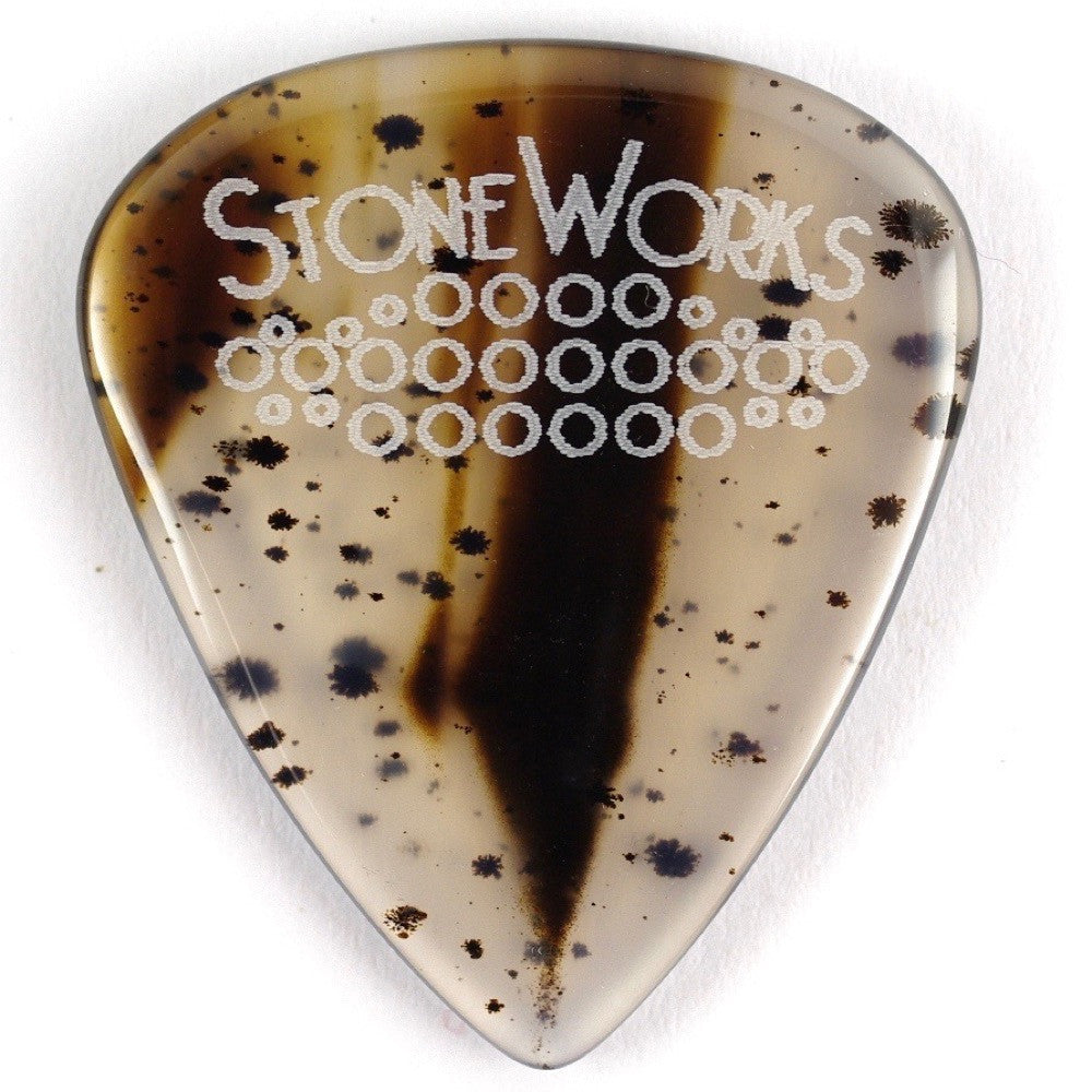 Montana Moss Agate - Stone Guitar Pick