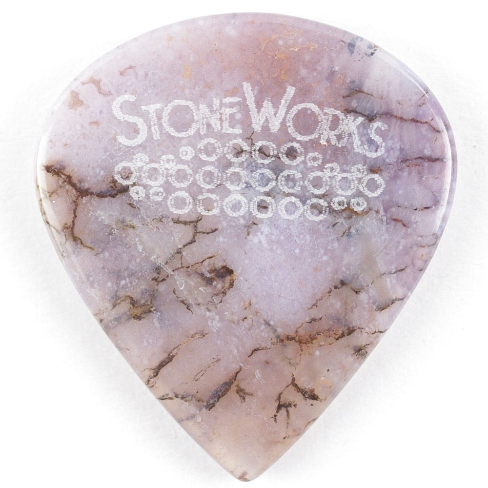 Sponge Agate - Jazz Size Stone Guitar Pick