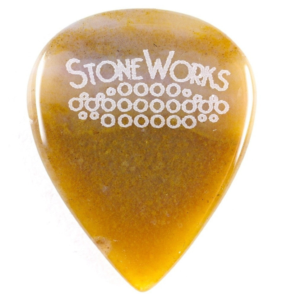 Ocean Wave Agate - Jazz Size Stone Guitar Pick