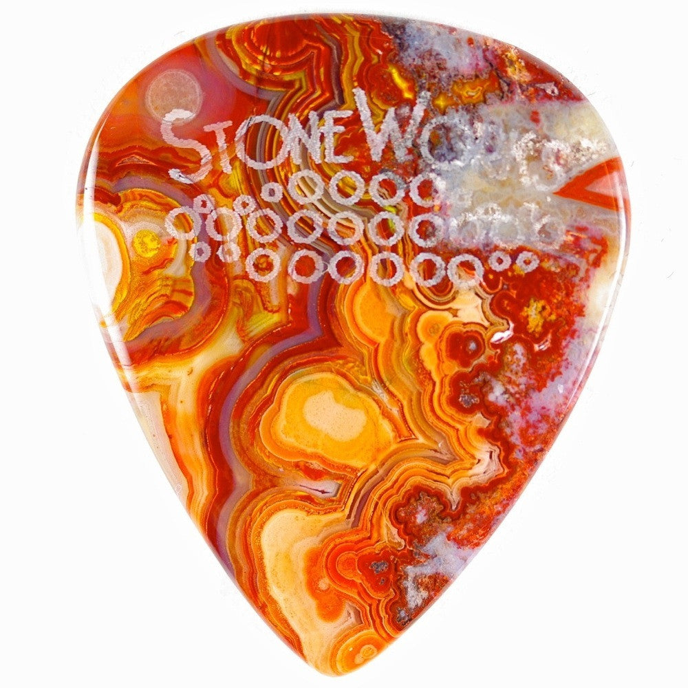 Laguna Lace Agate - Stone Guitar Pick