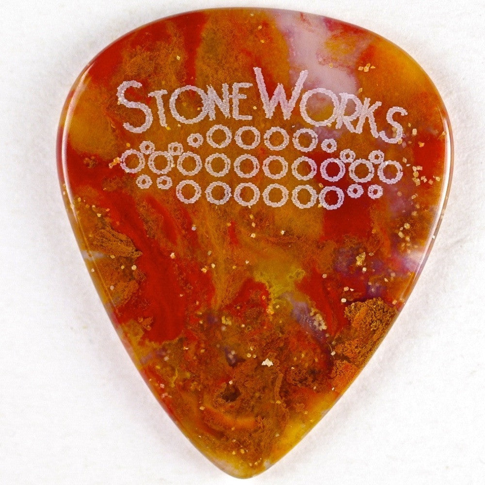Moss Agate - Stone Guitar Picks