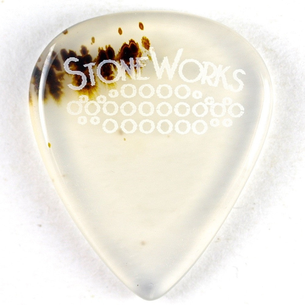 Montana Moss Agate - Stone Guitar Pick