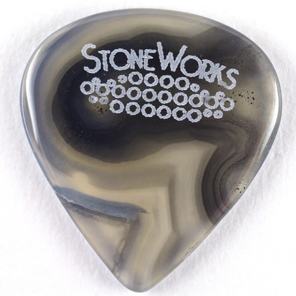 Brazilian Agate - Jazz Size Stone Guitar Pick