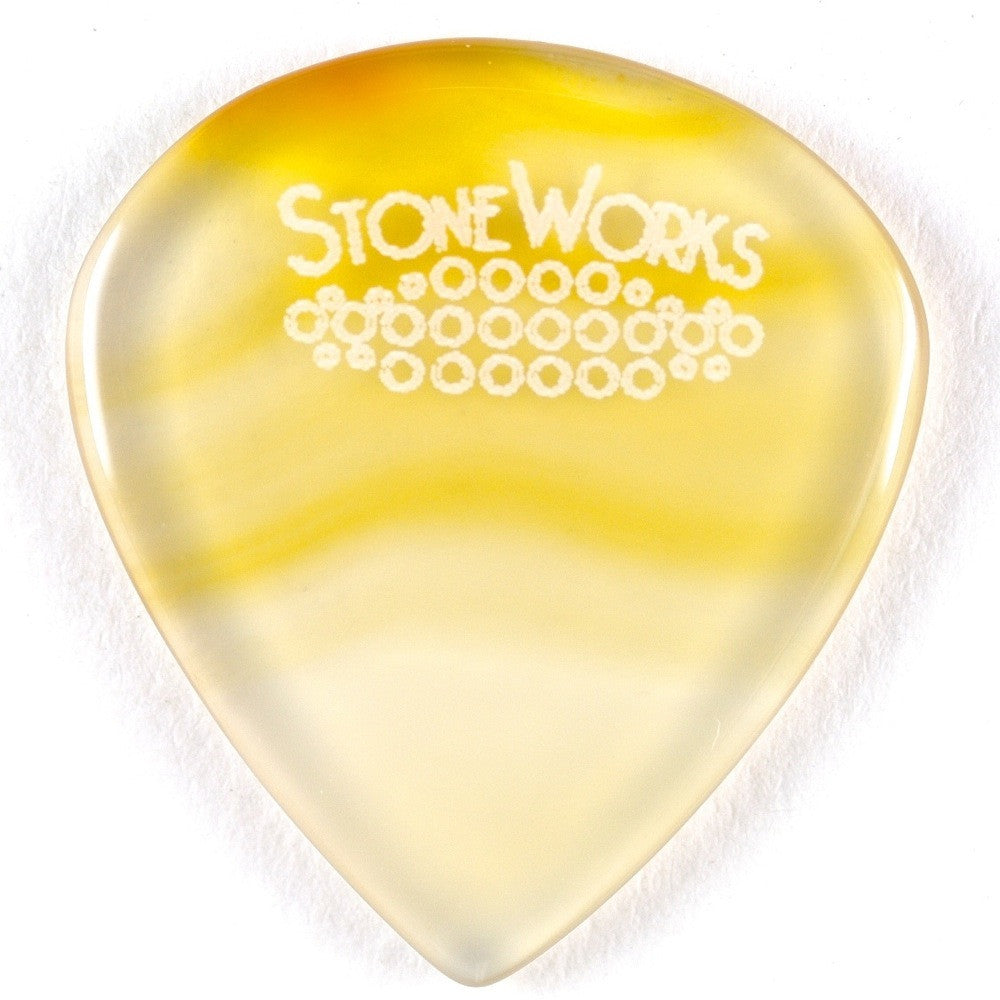 Brazilian Agate - Jazz Size Stone Guitar Pick