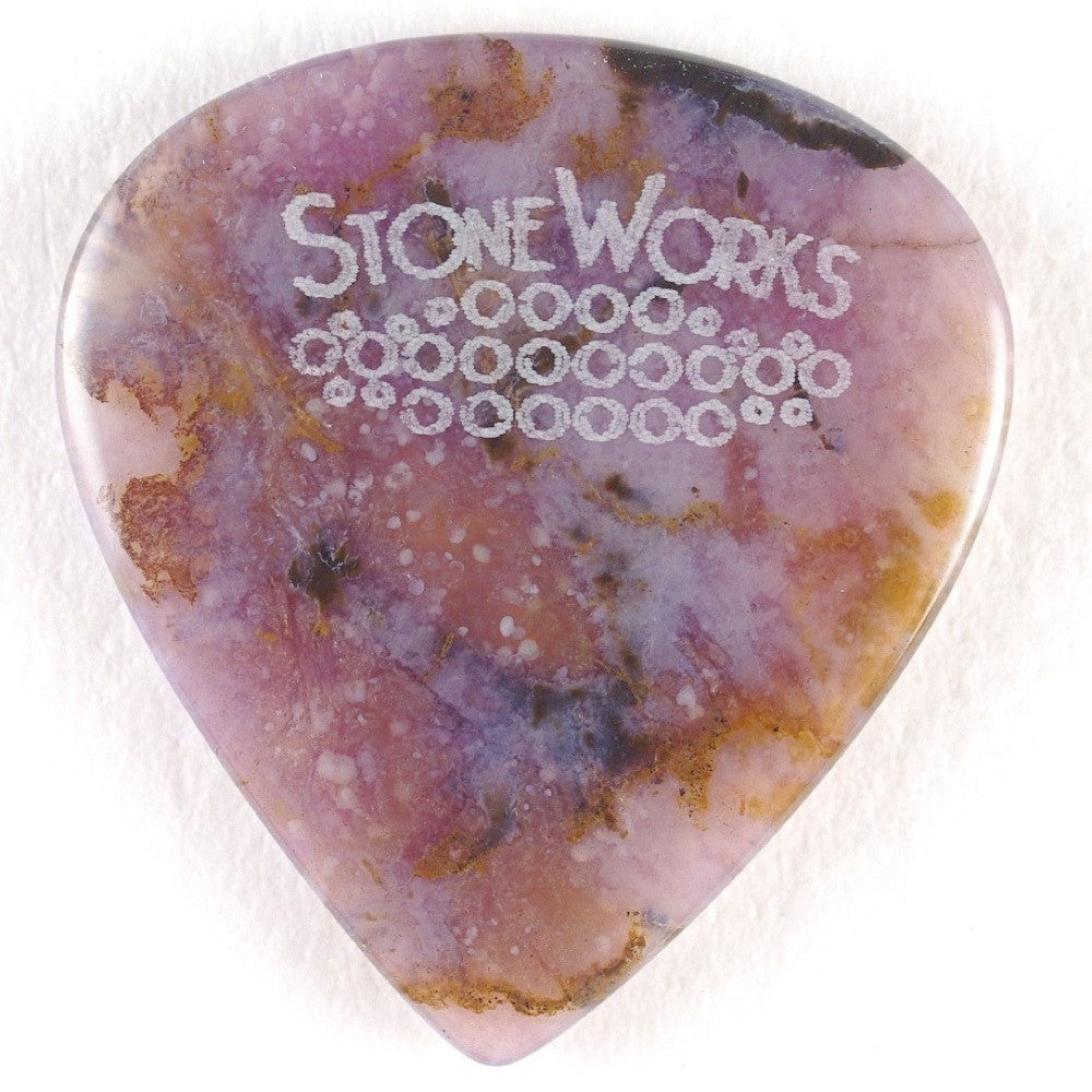 Sponge Agate - Jazz Size Stone Guitar Pick