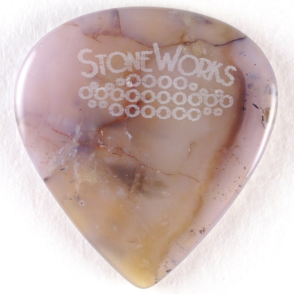 Sponge Agate - Jazz Size Stone Guitar Pick