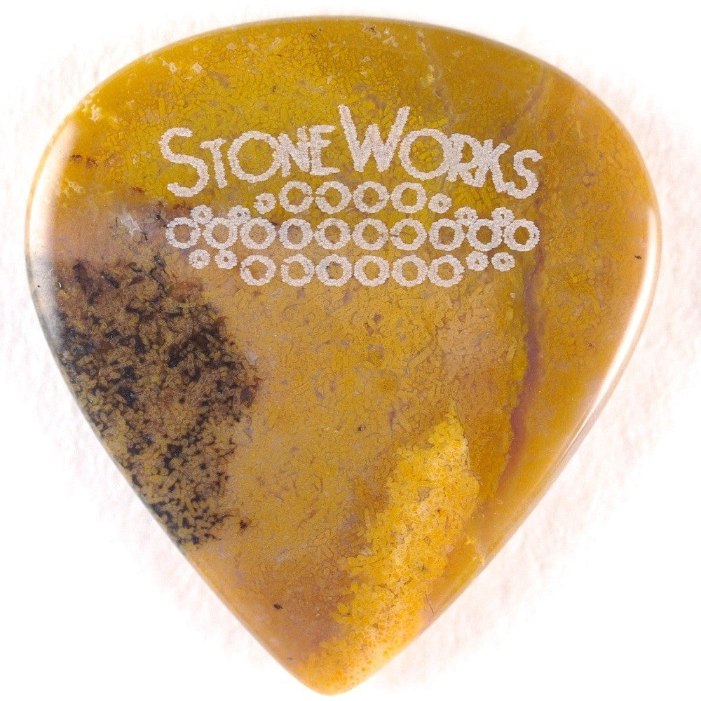 Amethyst Sage - Jazz Size Stone Guitar Pick
