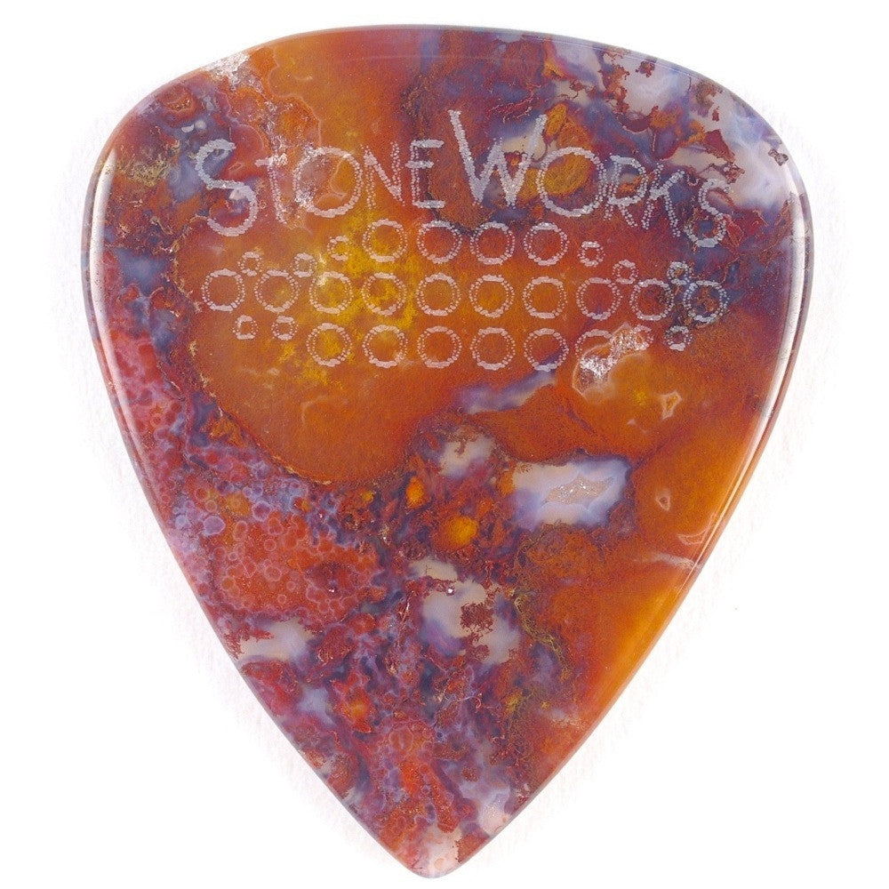 Moss Agate - Stone Guitar Pick
