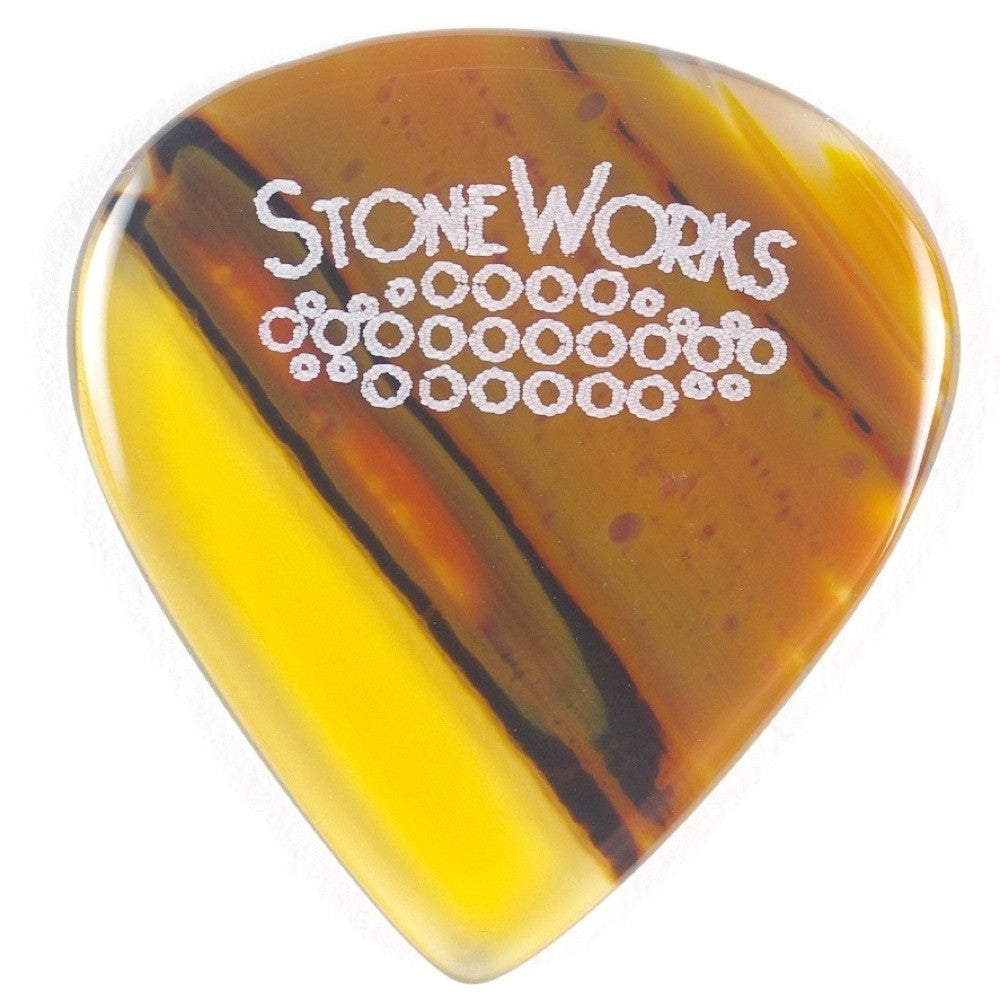 Brazilian Agate - Jazz Size Stone Guitar Pick