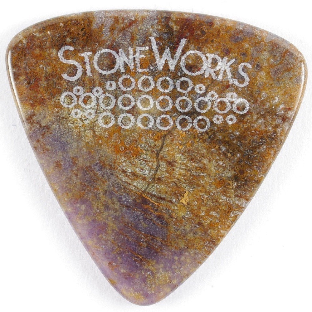 Burro Creek Agate - Triangle Stone Guitar Pick