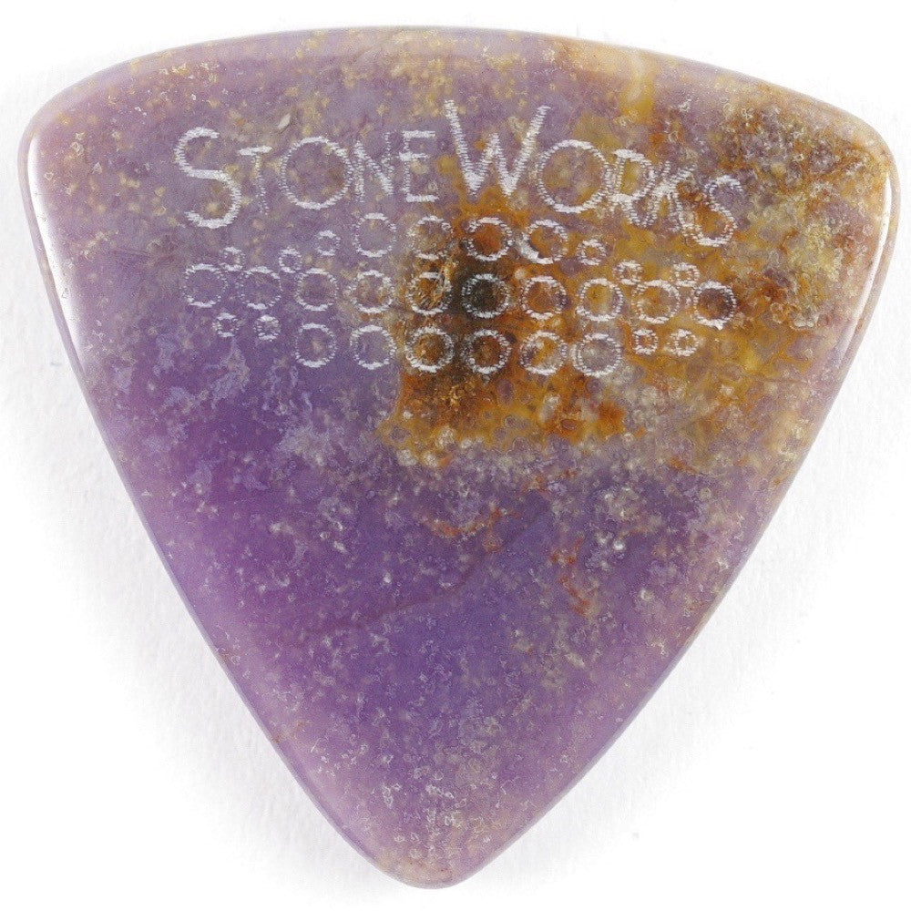 Burro Creek Agate - Triangle Stone Guitar Pick