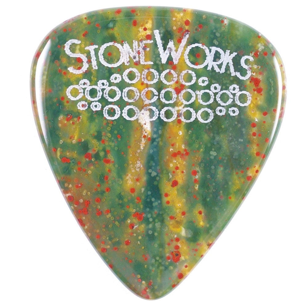 Fancy Jasper - Stone Guitar Pick