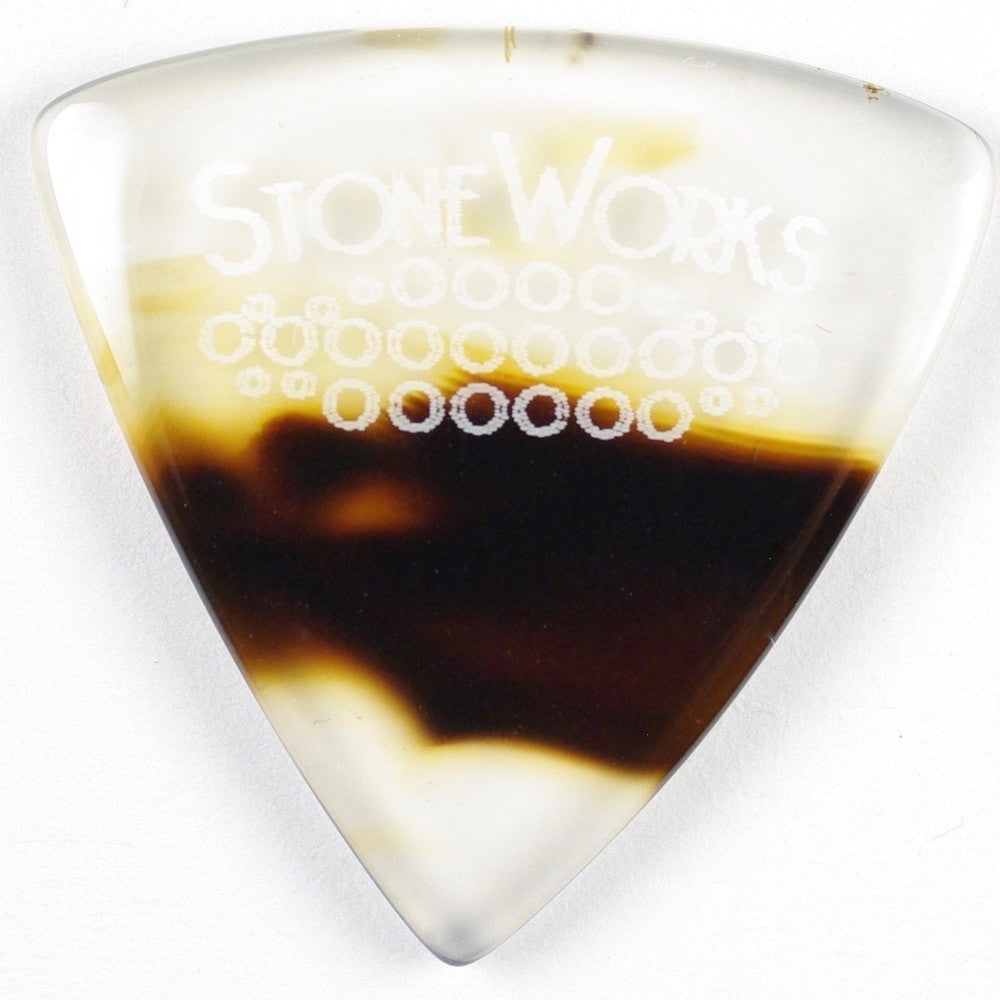 Montana Moss - Small Jazz Triangle Stone Guitar Pick