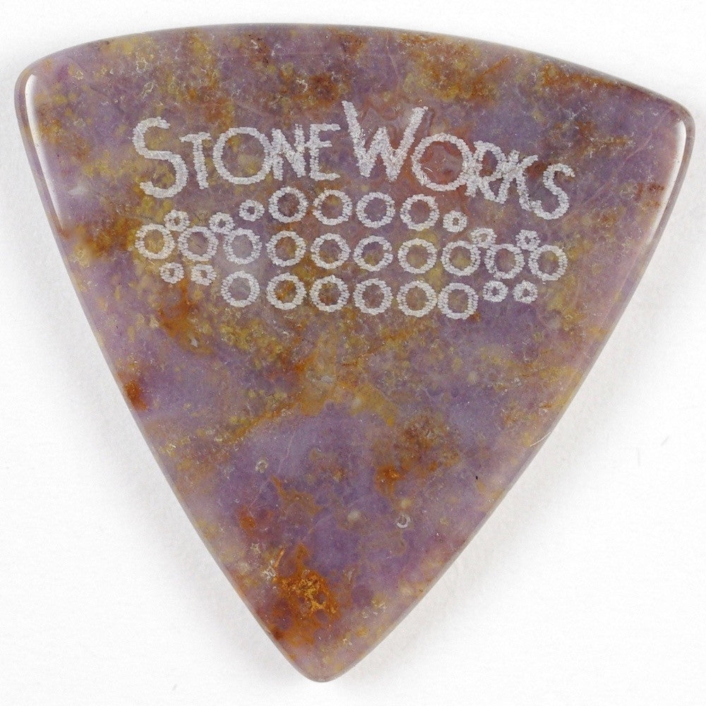 Burro Creek Agate - Small Triangle Stone Guitar Pick