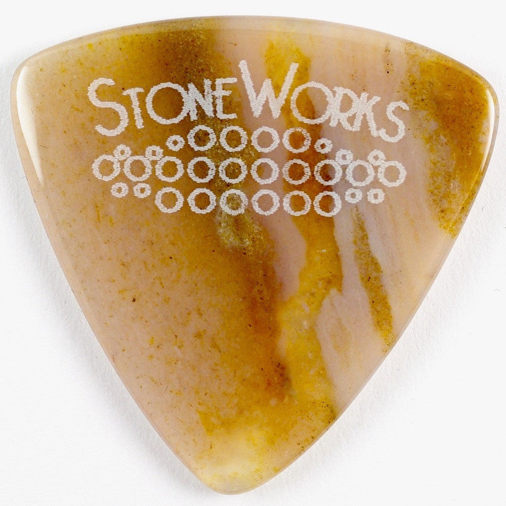 Ocean Wave Agate - Triangle Stone Guitar Pick