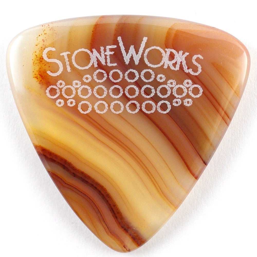 Brazilian Agate - Triangle Stone Guitar Pick