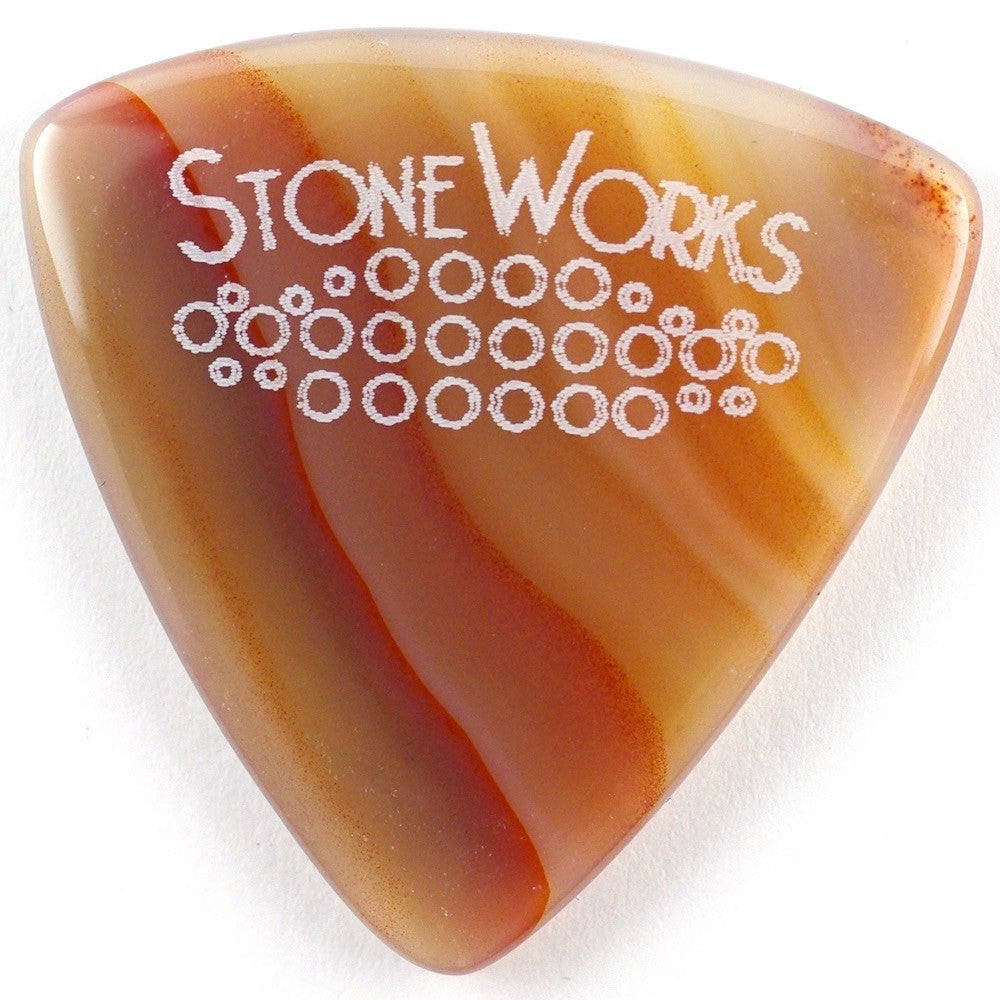 Brazilian Agate - Triangle Stone Guitar Pick