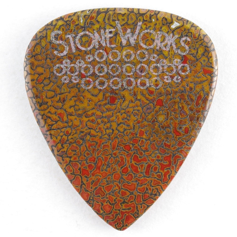 Agatized Dinosaur Bone - Stone Guitar Pick