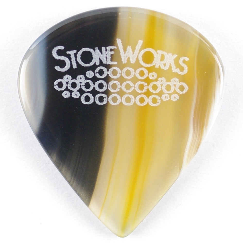 Brazilian Agate - Jazz Size Stone Guitar Pick