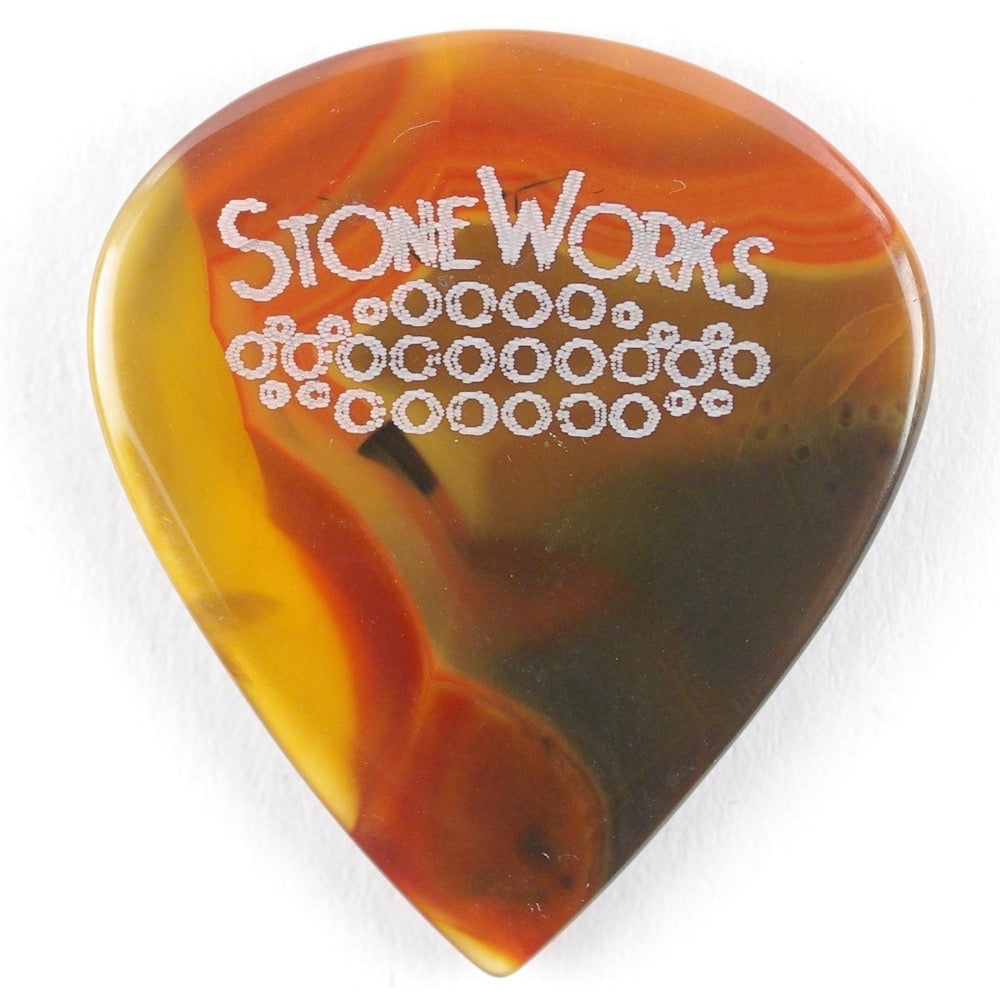 Condor Agate -  Jazz Size Stone Guitar Pick
