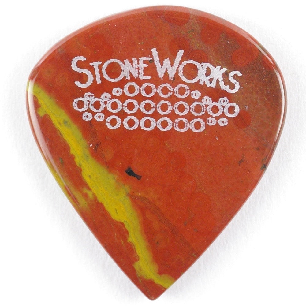 Ocean Jasper - Jazz Size Stone Guitar Pick