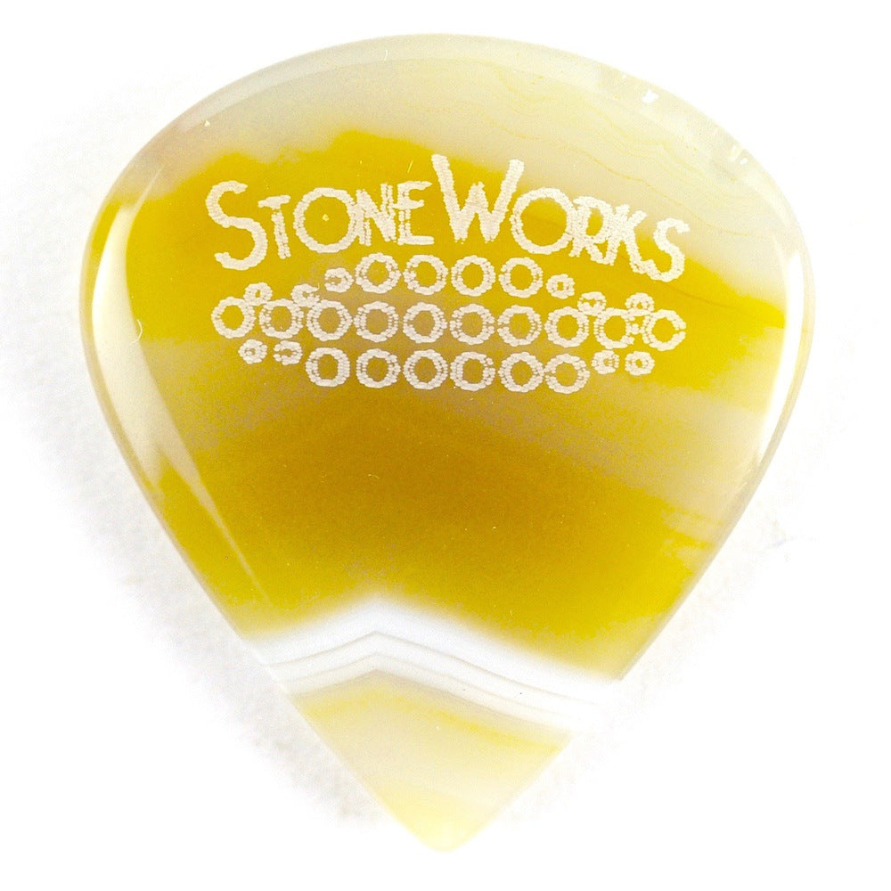 Brazilian Agate - Jazz Size Stone Guitar Pick