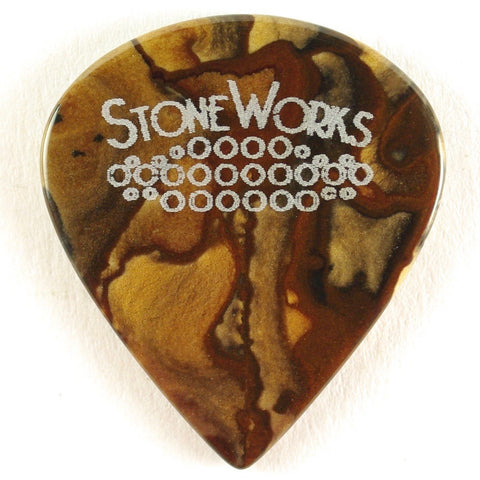 Biggs Jasper - Jazz Size Stone Guitar Pick