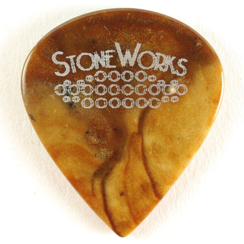 Biggs Jasper - Jazz Size Stone Guitar Pick