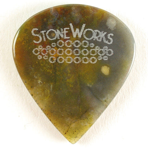 Biggs Jasper - Jazz Size Stone Guitar Pick