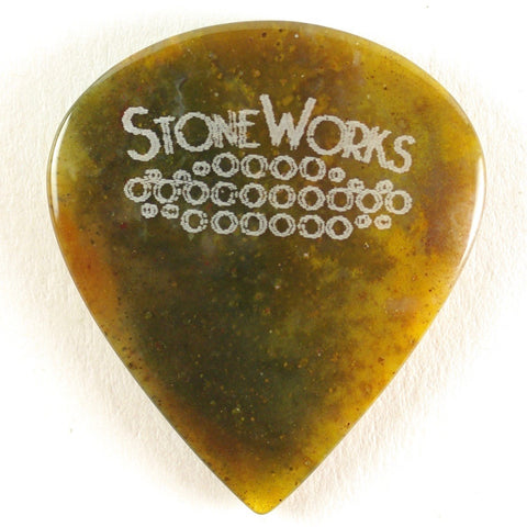 Biggs Jasper - Jazz Size Stone Guitar Pick