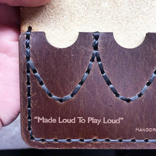 Guitar Pick Wallet- Diego Maduro Leather