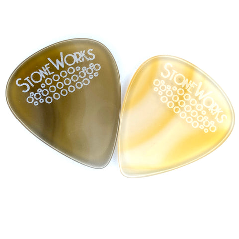 Two Thin (1.5-2.0mm) Player Series Teardrop Picks for $35.00